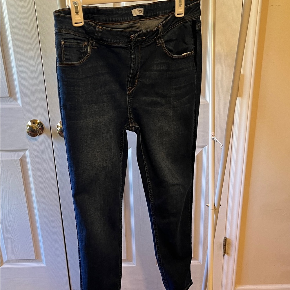 Kensie Dark Indigo Skinny Jeans - Picture 6 of 7